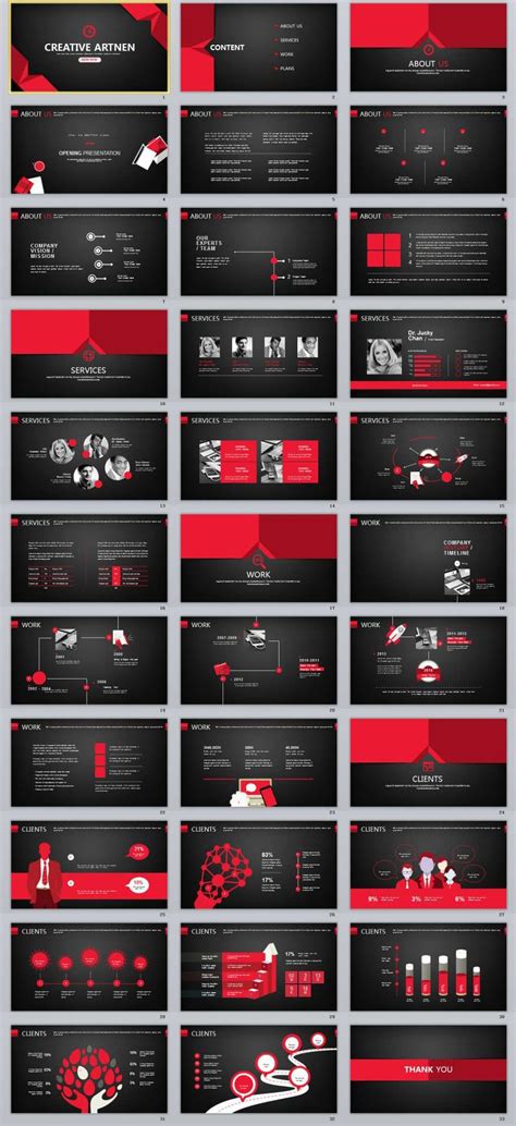 Powerpoint Templates Red And Black