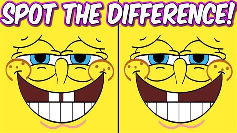 Photo Puzzles #2 Spongebob Squarepants | Spot the difference Brain ...