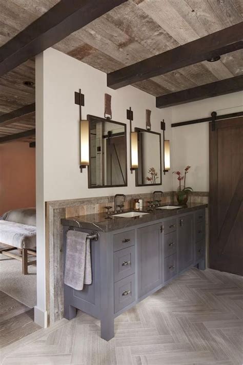 10+ Modern Rustic Master Bath - DECOOMO