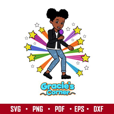 Gracie's Corner Kids Song Svg, Gracie's Corner Girl Svg, Png - Inspire ...