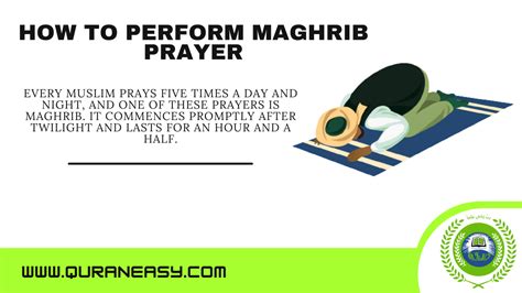 Salat-Al-Maghrib/ how to perform Maghrib prayer - Quran Easy academy