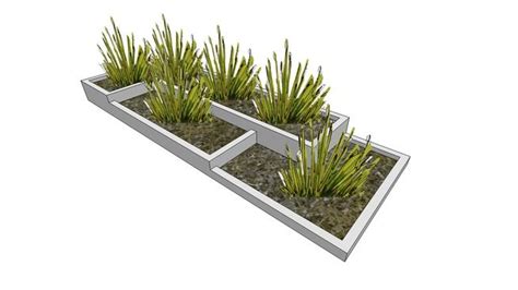 Concrete Planter - 3D Warehouse Tree Planters, Concrete Planters ...