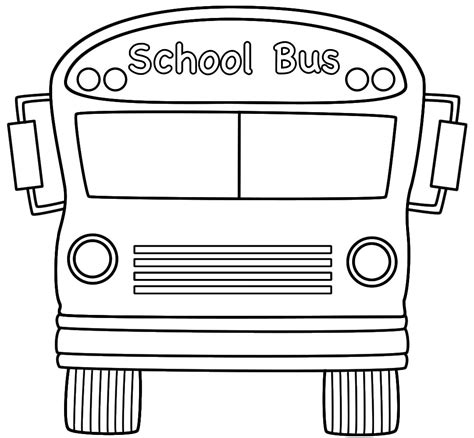 Free Printable School Bus Coloring Pages For Kids