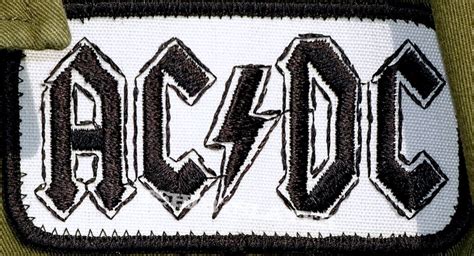 AC DC patch , black & white | TShirtSlayer TShirt and BattleJacket Gallery