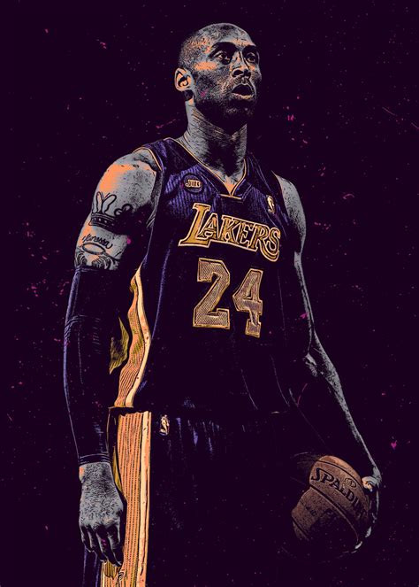 Wall Art Print Lakers Basketball Player 24 | Gifts & Merchandise ...