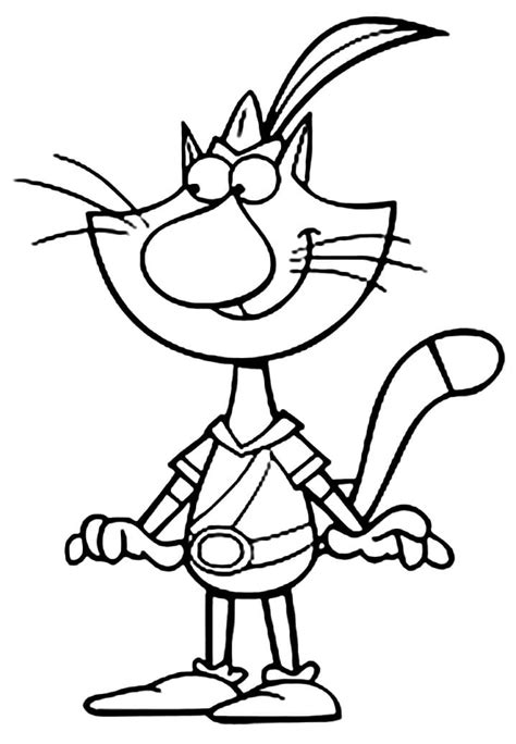 Nature Cat Coloring Pages - Free Coloring Pages Printables