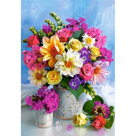 Bright Flowers Diamond Painting Kit - DIY – Diamond Painting Kits