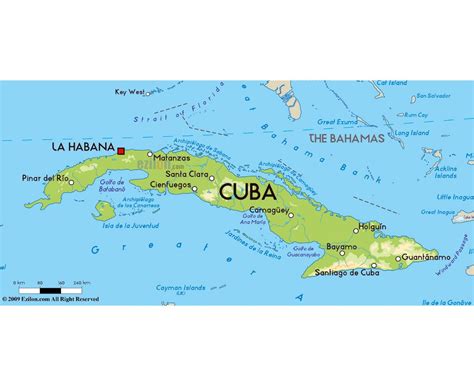 Maps of Cuba | Collection of maps of Cuba | North America | Mapsland ...