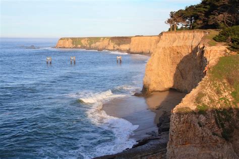 Davenport Pier Beach in Davenport, CA - California Beaches