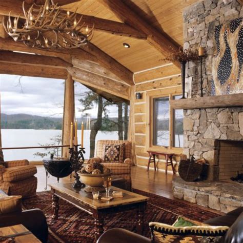 Log Cabin Interior Ideas - Caribou Creek Log Homes