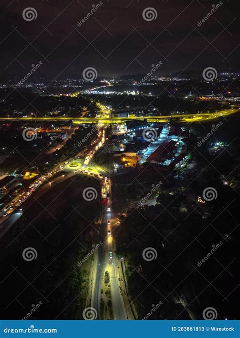 Aerial View of Port Moresby at Night. Editorial Stock Photo - Image of ...