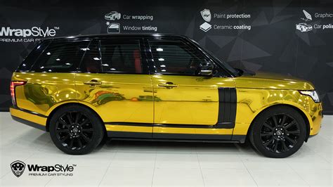 Range Rover Sport - Gold Chrome wrap | WrapStyle