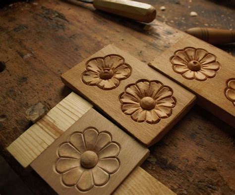 Dremel Wood Carving Projects Simple Wood Carving Flower Rosette Wood ...