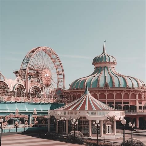 Premium AI Image | The carousel at the disneyland resort