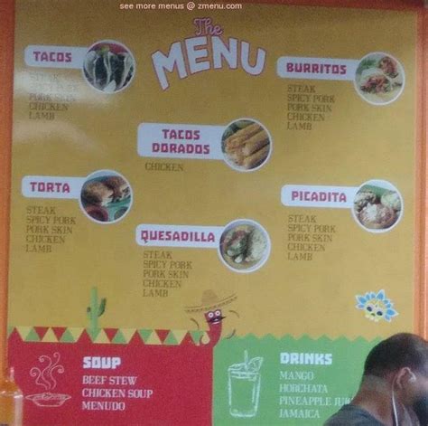 Online Menu of El Rey del Taco Restaurant, North Charleston, South ...