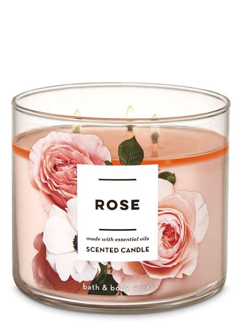 Rose 3-Wick Candle by Bath & Body Works | Bath and body works, Bath ...