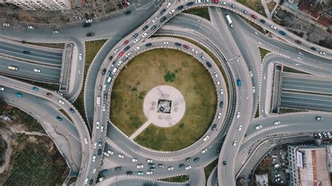 Highway Traffic Aerial View - Stock Photos | Motion Array