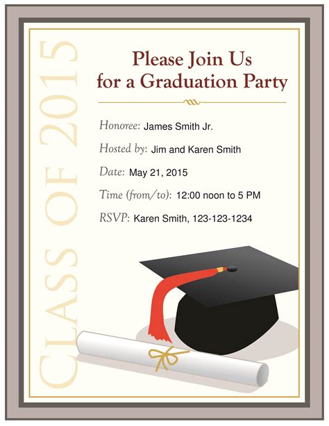 40+ FREE Graduation Invitation Templates ᐅ TemplateLab