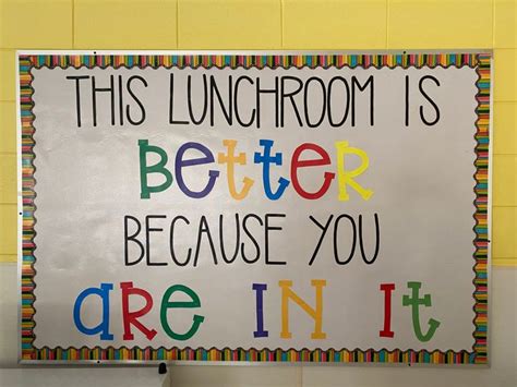 Lunchroom Bulletin Board in 2023 | Lunch room, Elementary bulletin ...