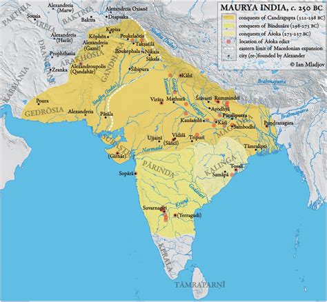 Ancient Labeled Map Of India