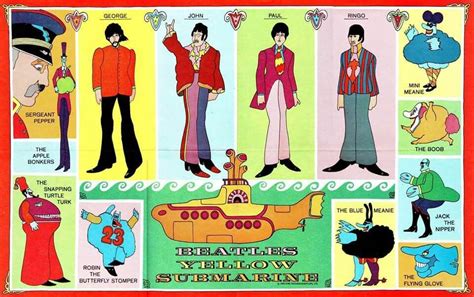 Yellow Submarine Characters 😄 | Yellow submarine, The beatles, Beatles ...