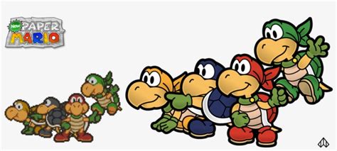 Top 5 Paper Mario Bosses - Paper Mario Koopa Bros PNG Image ...