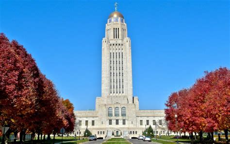 Nebraska State Capitol on an autumn day HD desktop wallpaper ...