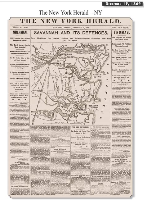 Civil War Newspaper, December 19, 1864 The New York Herald | Civil War ...