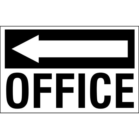 Office Directional Sign (Left Arrow) | Sign Here Signs