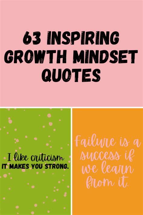 63 Inspiring Growth Mindset Quotes - Darling Quote