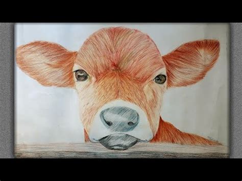 Drawing Baby Cow |Calf | Colour Pencil drawing | ARTIST SOUL(timelapse ...