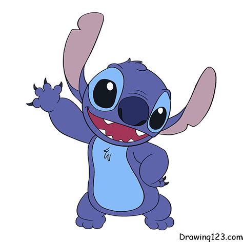 2. Sevimli bir Stitch nasıl çizilir