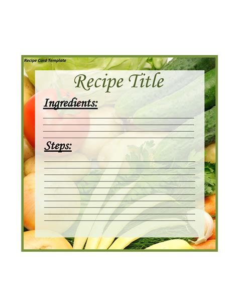 42 Perfect Cookbook Templates [+Recipe Book & Recipe Cards]