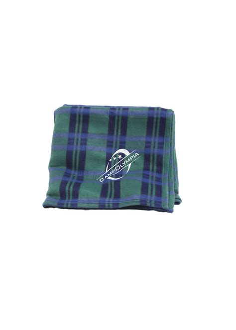 Throw Blanket - Green Plaid - Camp Olympia