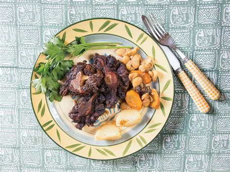 Braised Oxtail with Butter Beans | Saveur