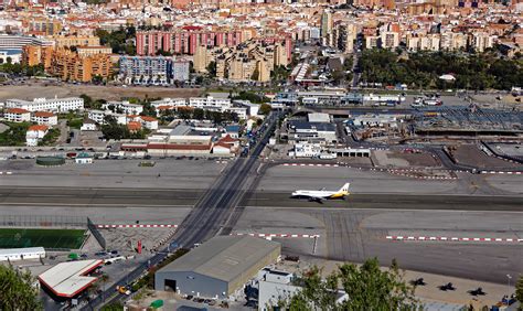 Gibraltar International Airport seen from The Rock - Travel Photo ...