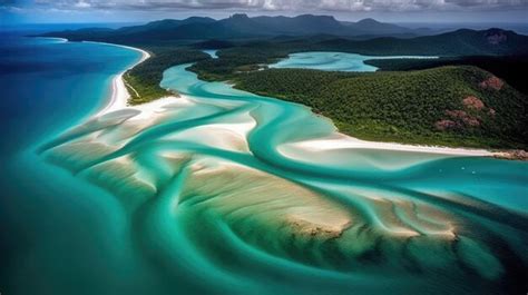 Premium AI Image | whitehaven beach australia