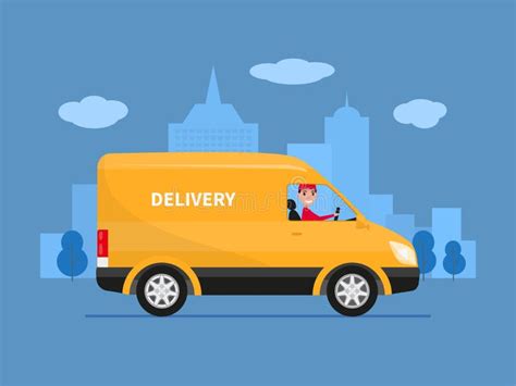 Cartoon Delivery Van Stock Illustrations – 12,453 Cartoon Delivery Van ...