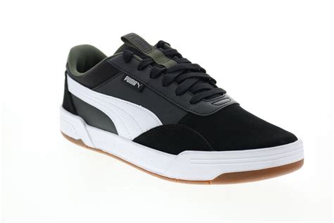 Puma C-Skate 37302903 Mens Black Wide 2E Suede Lifestyle Sneakers Shoe ...