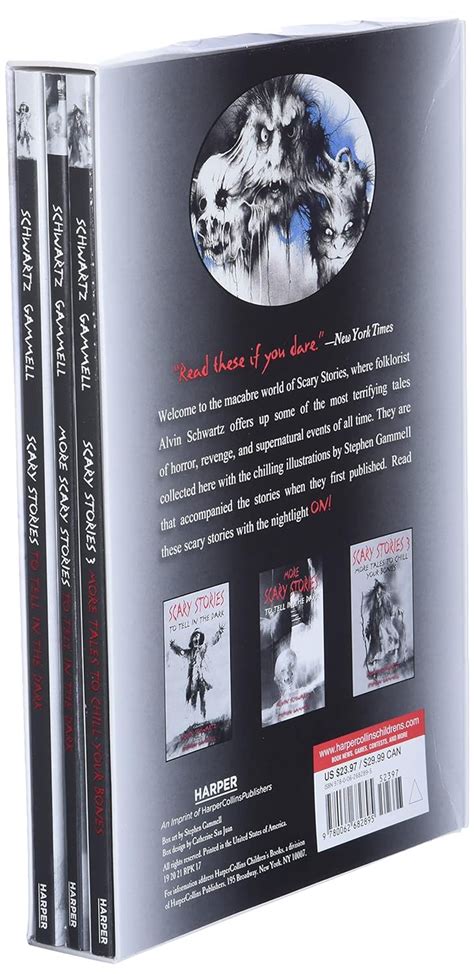 Scary Stories Paperback Box Set Complete 3-Book Collection by Stephen ...