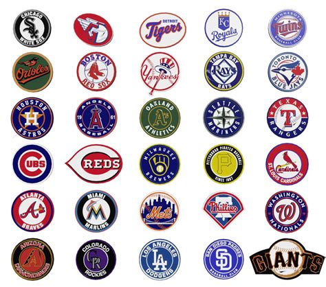 Mlb Major League Baseball Every Team's Logos - 3D Print Model by danyelon