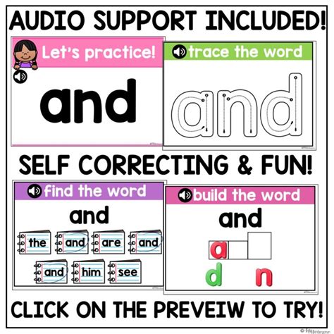 Sight Words Boom Cards™ First 100 Words Bundle - Miss Kindergarten