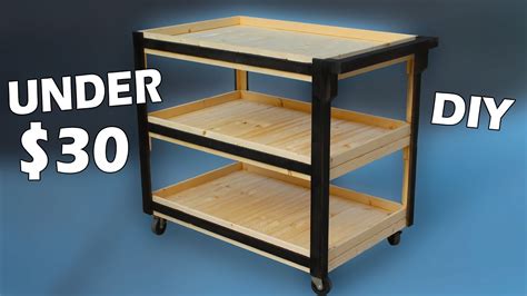 Building a Wooden Utility Cart for UNDER $30 - YouTube