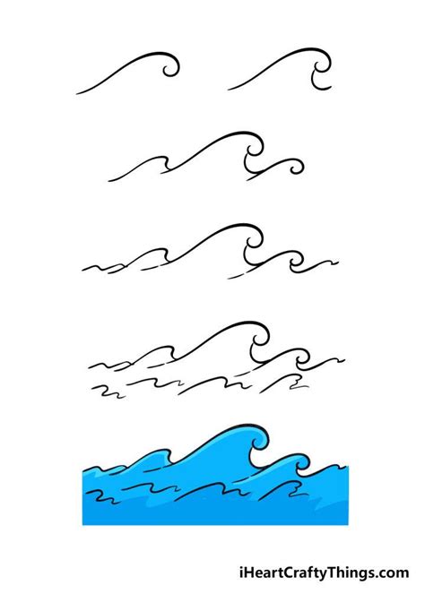 How To Draw Ocean Waves