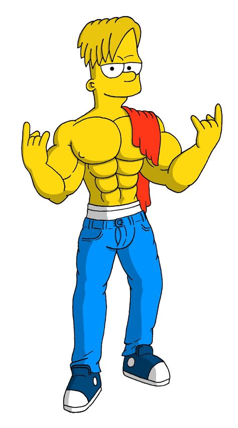 muscle teen Bart Simpson by paradogta on DeviantArt