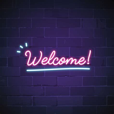 Free Vector | Welcome in neon sign vector | Neon signs, Neon, Neon quotes