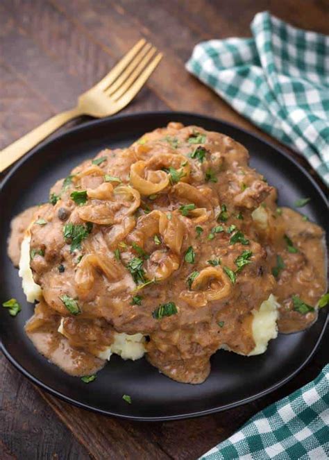 Instant Pot Cube Steak with Onion Gravy - Simply Happy Foodie