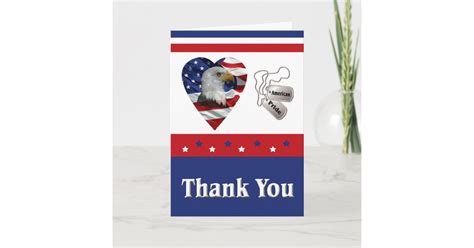 Military Thank You Card | Zazzle