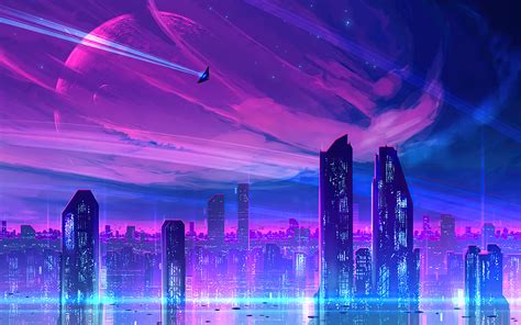 1680x1050 A Neon City Wallpaper,1680x1050 Resolution HD 4k Wallpapers ...