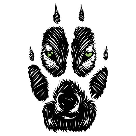 Wolf Paw Vector Art, Icons, and Graphics for Free Download